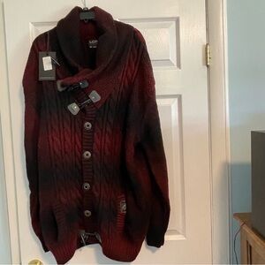 LCR 89 Black Edition. Red and Black Men's Sweater. Item # 11207